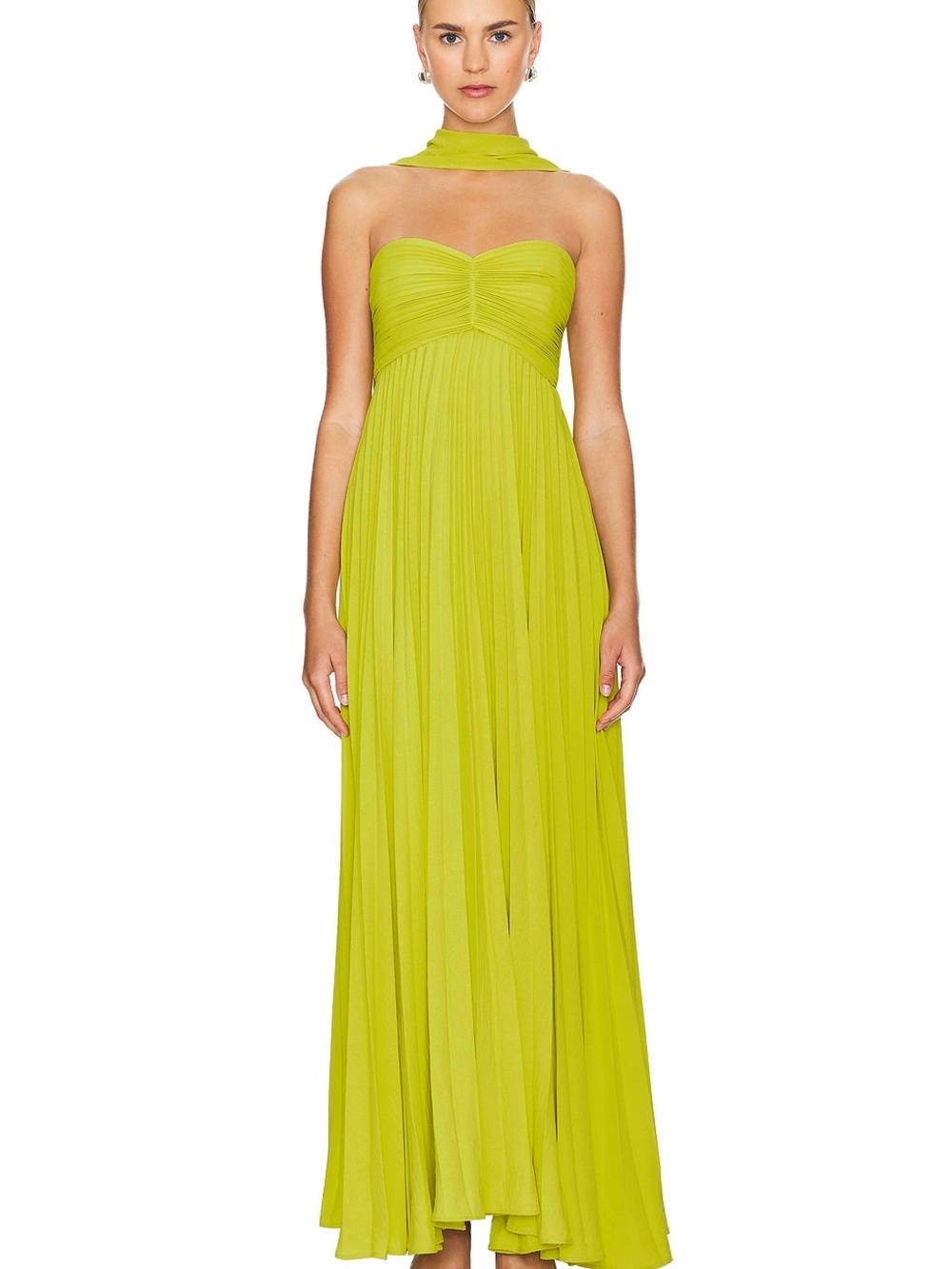 DELFI Dapheni Dress in Chartreuse